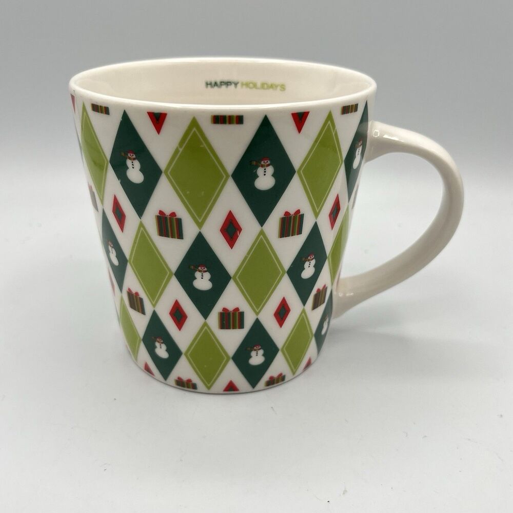 Starbucks Coffee Cup 2003 Barista Christmas Happy Holidays Snowman  16oz